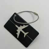Airplane Metal Luggage Tag