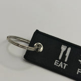 "Eat Fly Sleep Repeat" Flight Tag