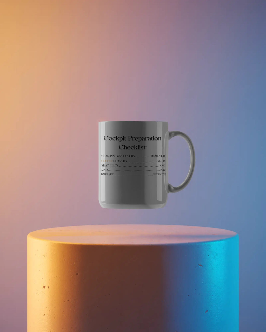 Cockpit Preparation Checklist Mug